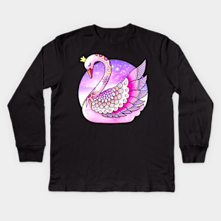 Swan Kids Long Sleeve T-Shirt